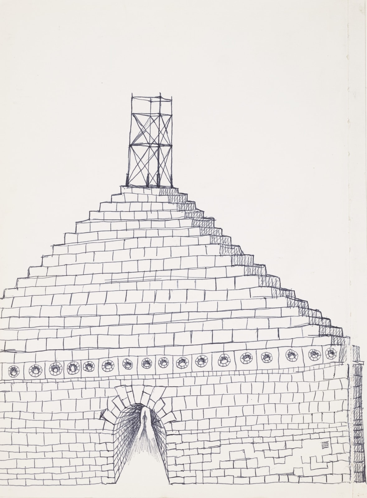 Stanley Donwood, ziggurat, 1999