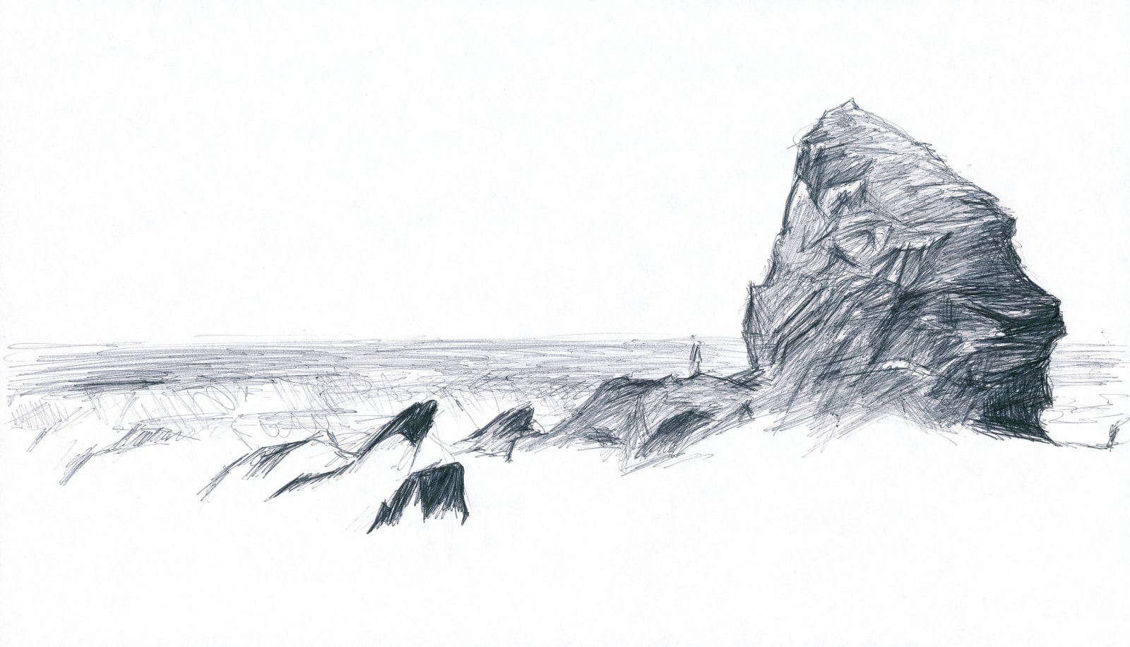 Thom Yorke, study of rocks, 1999