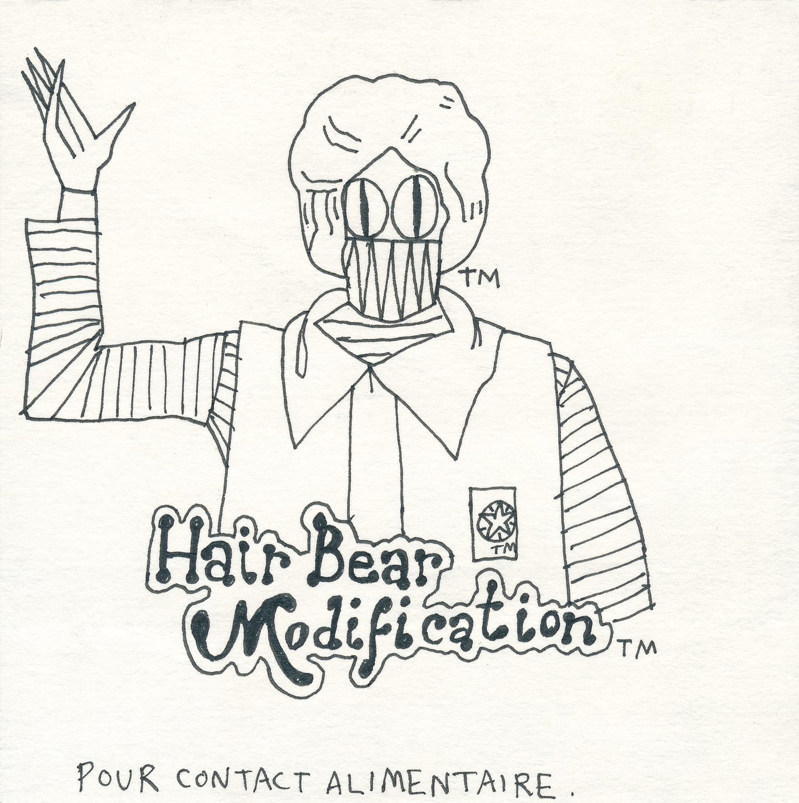 Stanley Donwood, for contact with food, 1999