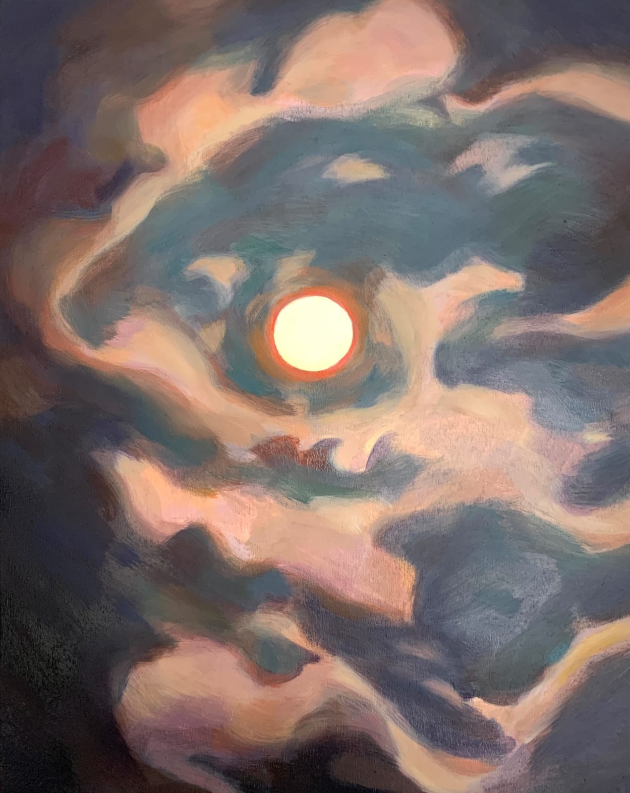 Camilla Gray, Pink moon, 2021