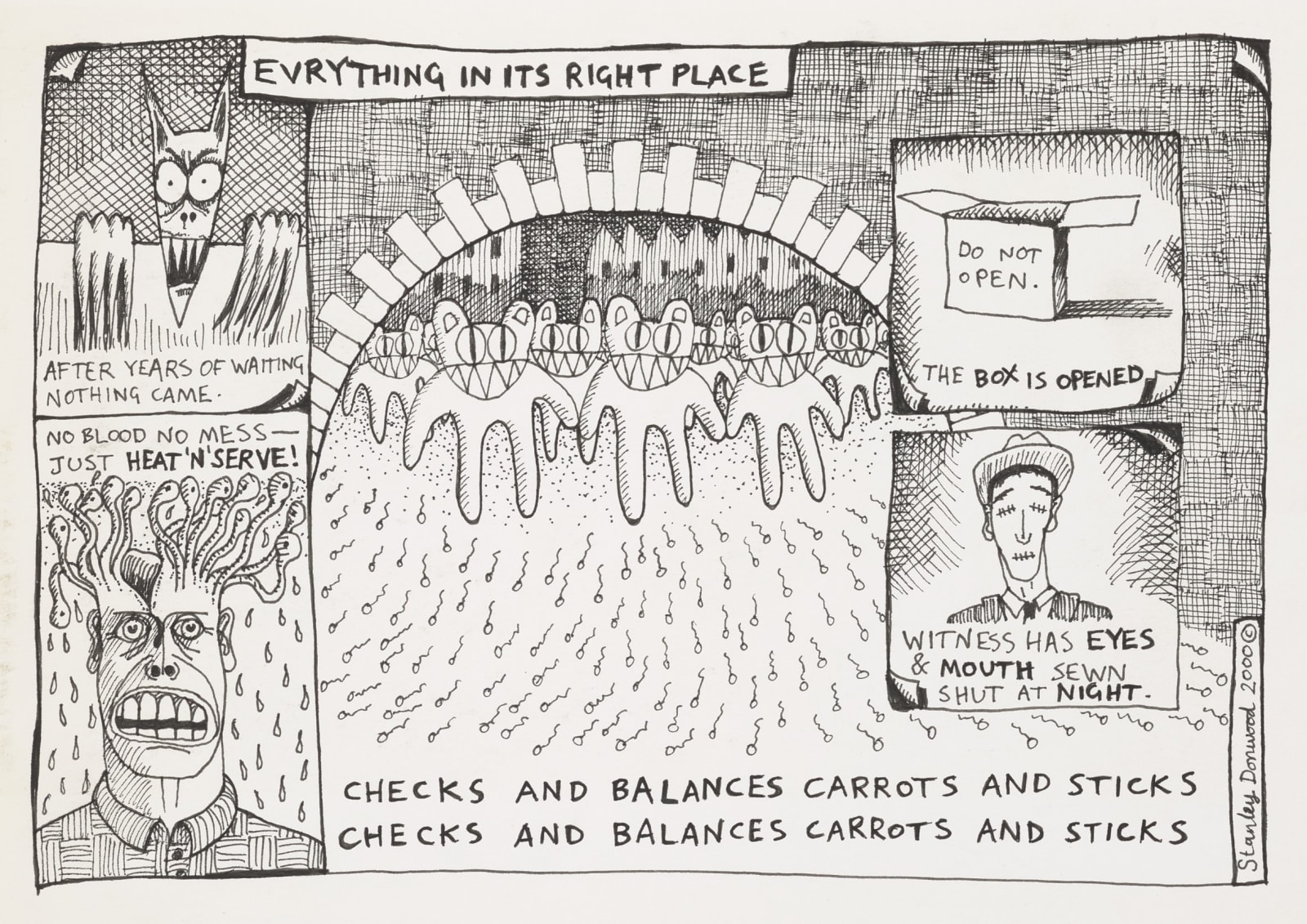 Stanley Donwood, everything in its right place, 2000