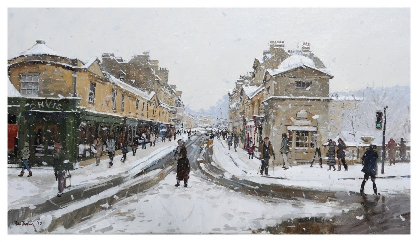Snow Over Pulteney Bridge