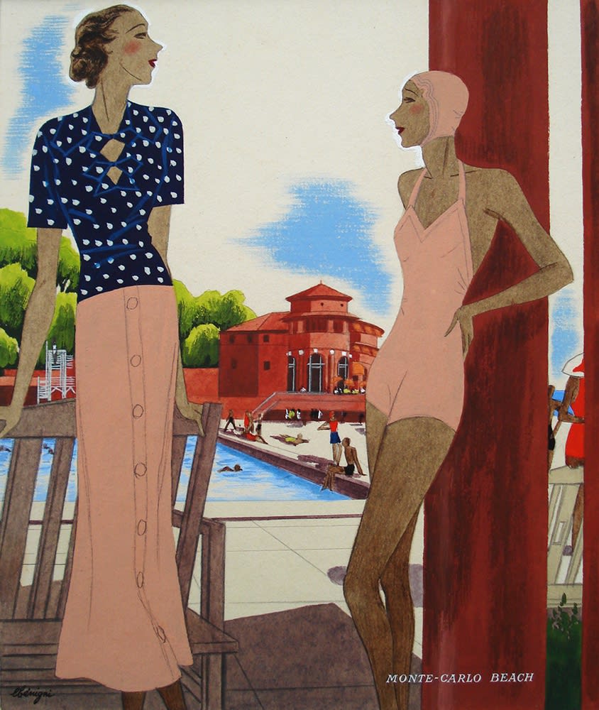 Léon Benigni, Monte-Carlo Beach, 1934