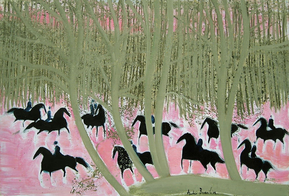 André Brasilier, Cavalcade en forêt | John Adams Fine Art