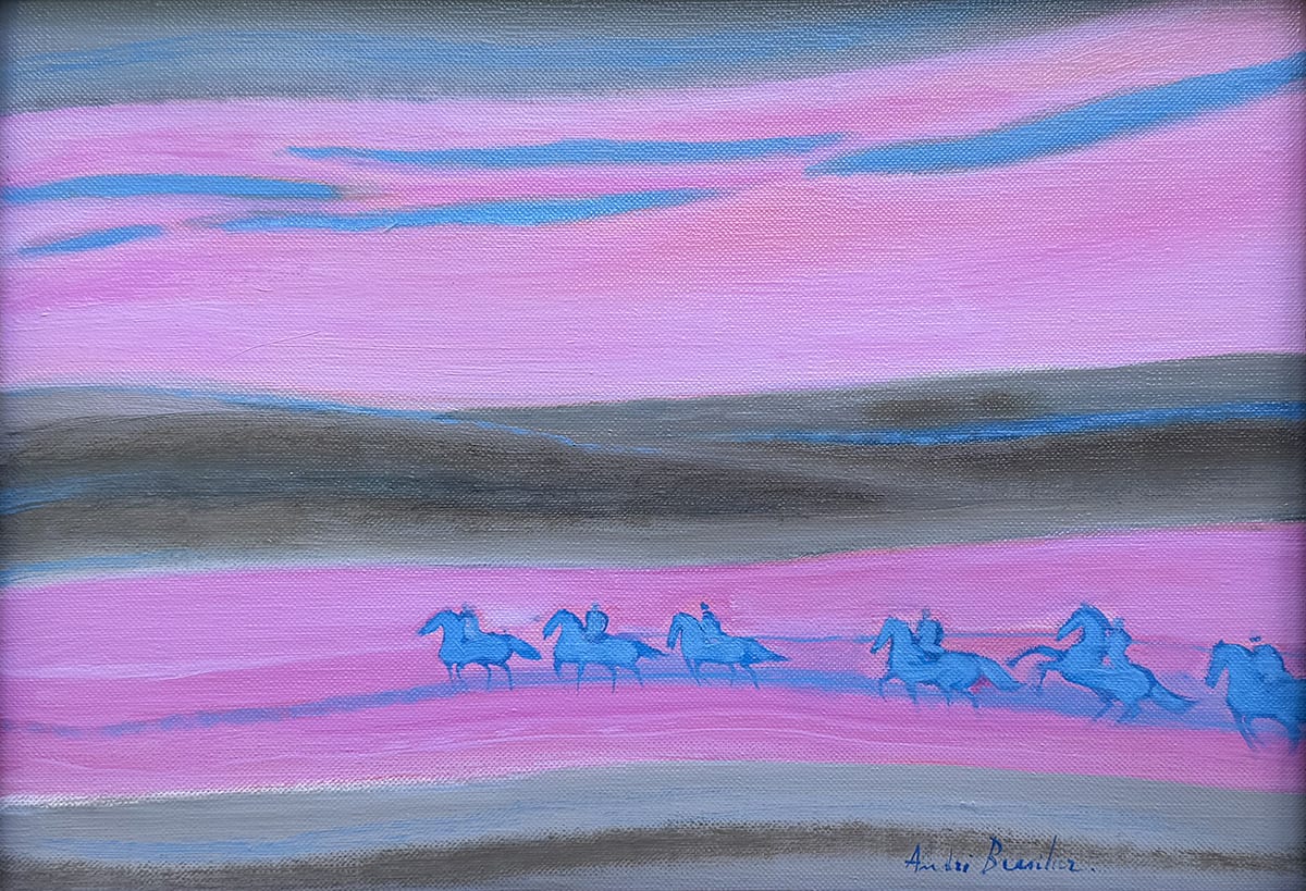 André Brasilier, Les Cavaliers Bleus, 1992