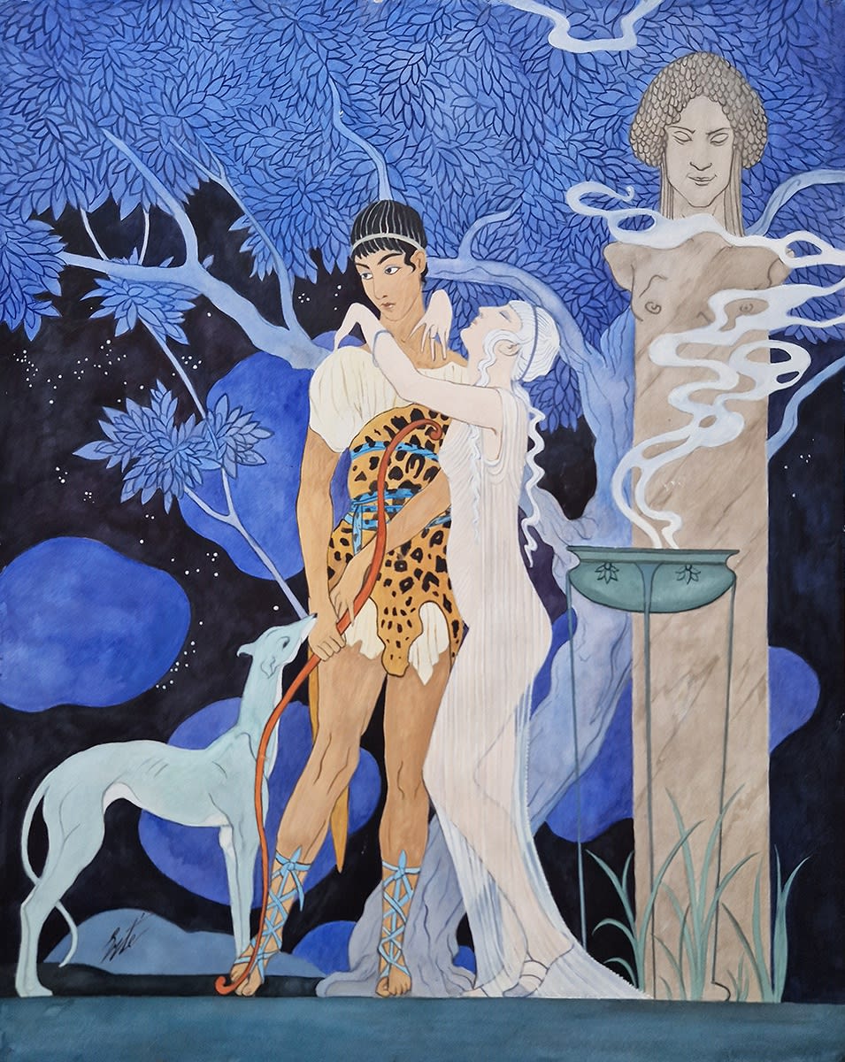 Erté (Romain de Tirtoff), Venus and Adonis