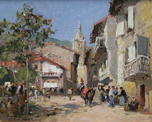 Paul Emile Lecomte, Scène de Marché Basque