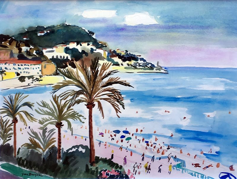 Yves Brayer, Plage de Nice