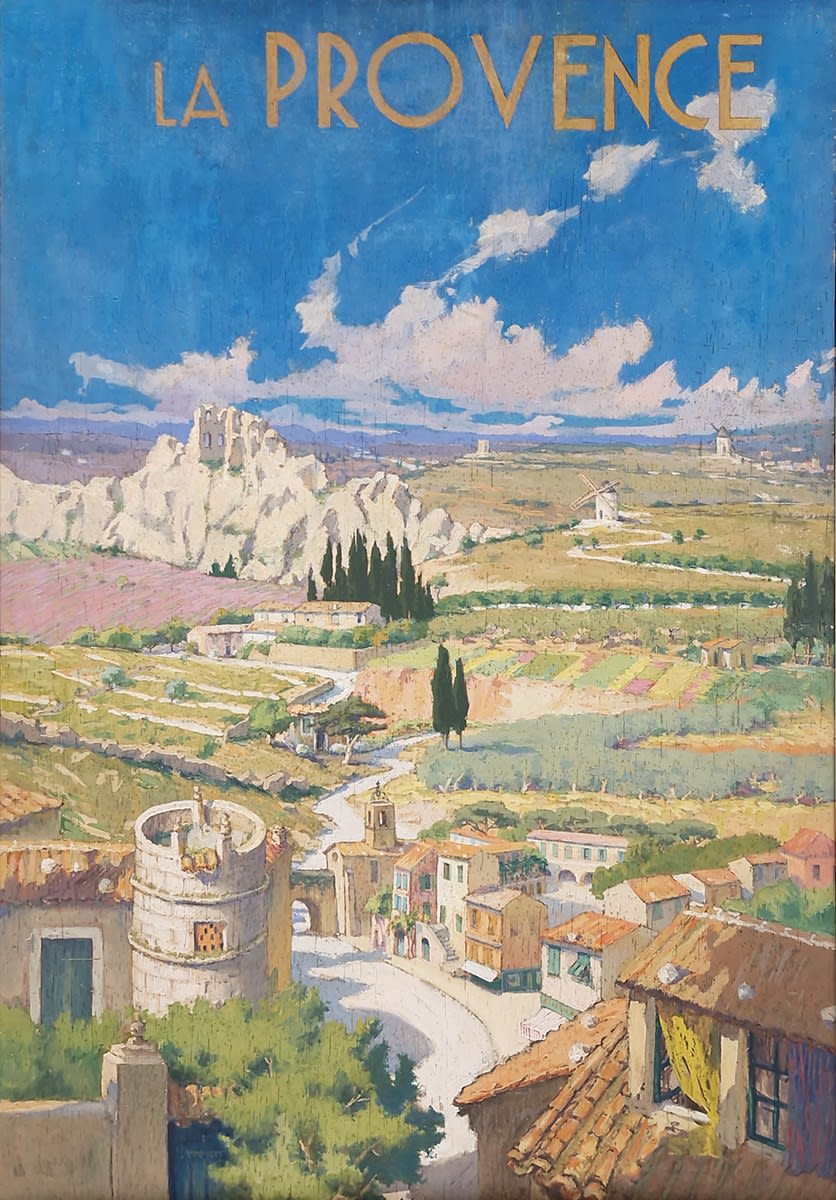 Charles Martin-Sauvaigo, La Provence – Moulin de Daudet