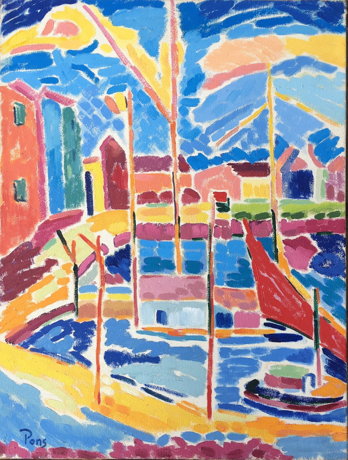 Jean Pons, Le Port de St. Tropez en Fêtes