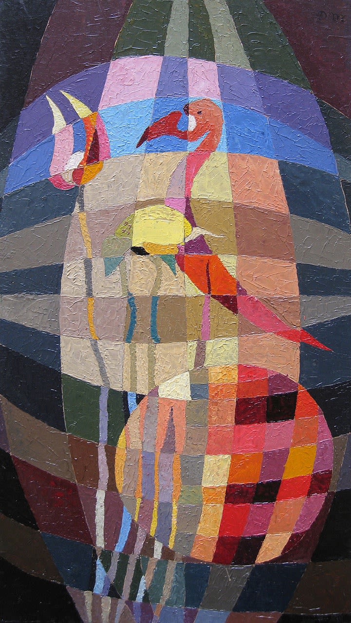 Denise Mannoni, Fleurs et Oiseau, 1957