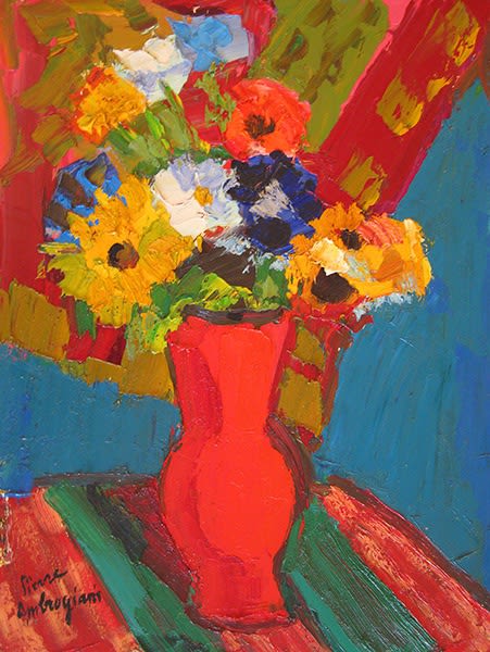 Pierre Ambrogiani, Fleurs au Vase