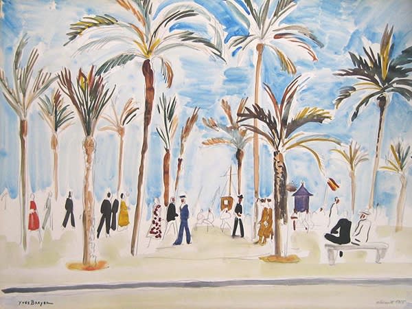 Yves Brayer, Le Port d’Alicante, 1955