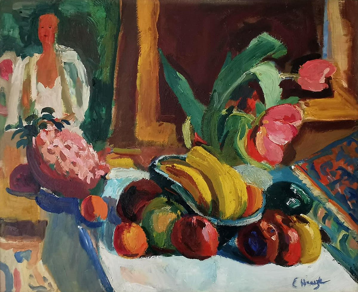 Edmund Amédée Hueze, Nature Morte aux Fruits