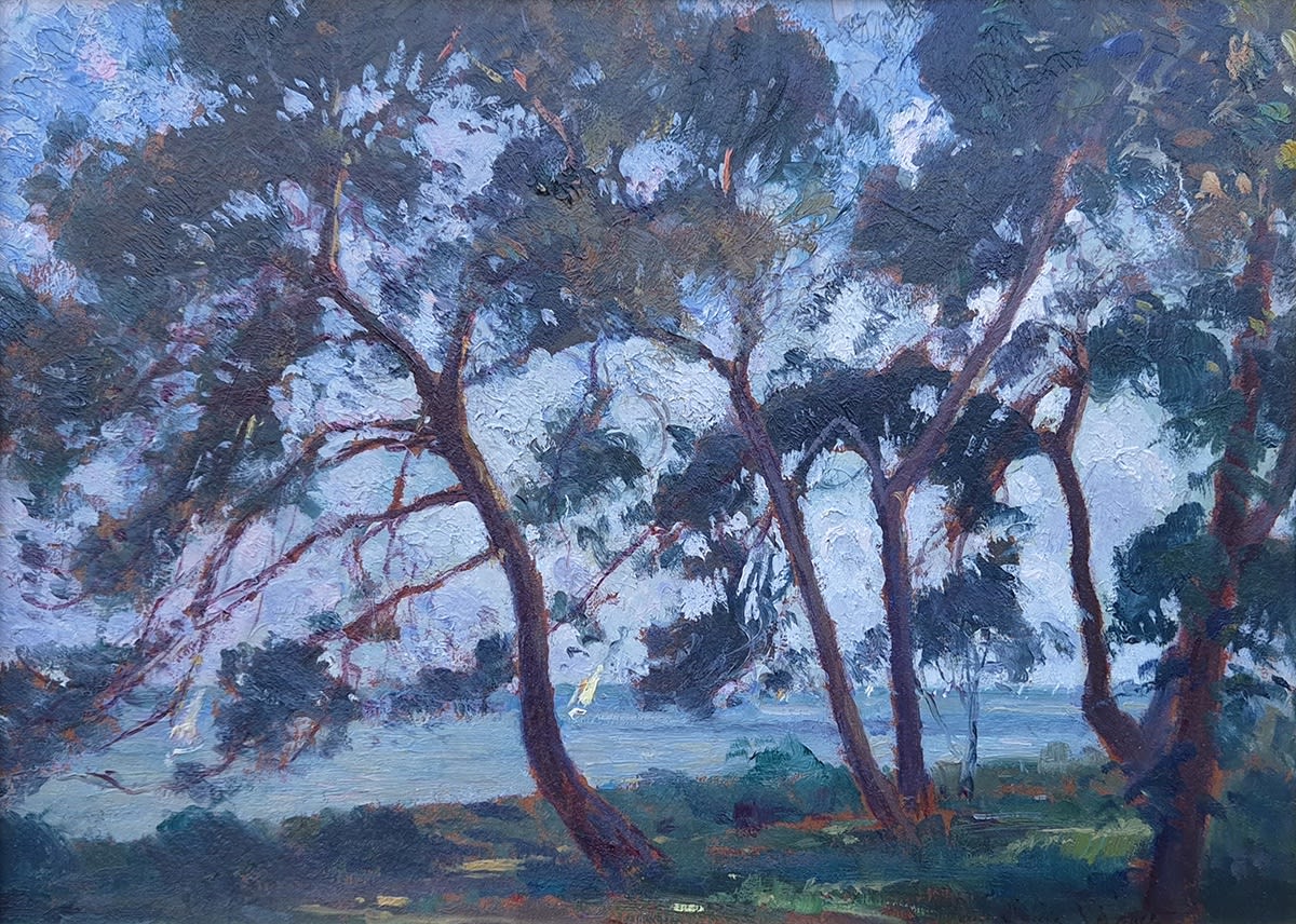 Paul Emile Lecomte, Arbres en bord de mer