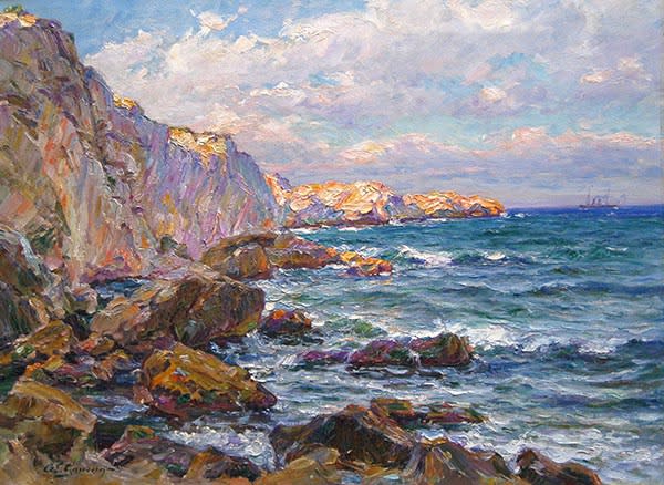 Adolphe Louis Gaussen, Côte Rocheuse sur la Méditerranée