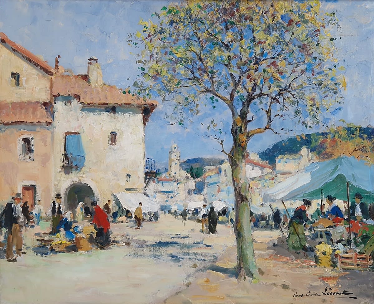 Paul Emile Lecomte, Marché en Provence