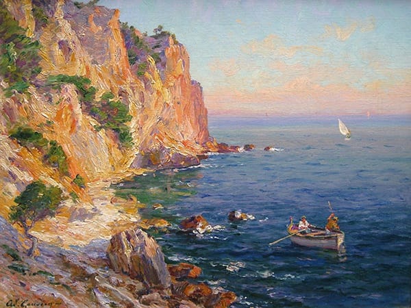Adolphe Louis Gaussen, Falaise de la Fauconnière, Côte D’Azur