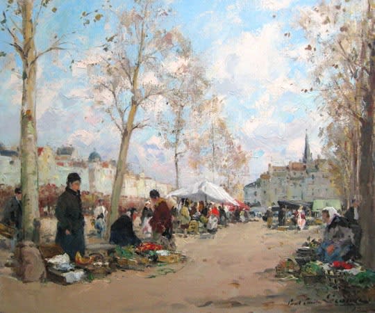 Paul Emile Lecomte, Marché a Melun