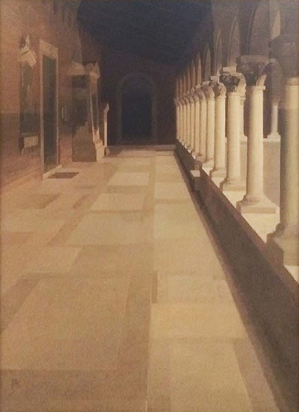 Peter Kelly NEAC RBA, The Cloisters, San Michele, Venice
