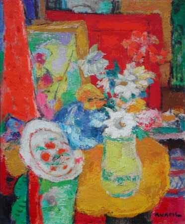 Charles Kvapil, Nature Morte avec Fleurs