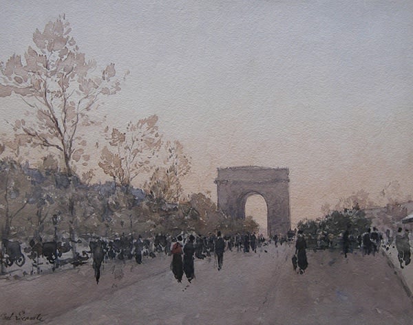 Paul Emile Lecomte, Les Champs-Élysées, Paris