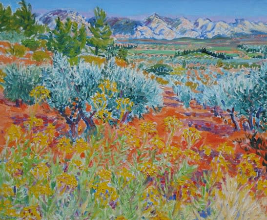 Frederick Gore CBE RA, Roches d’entre, Les Baux, Provence