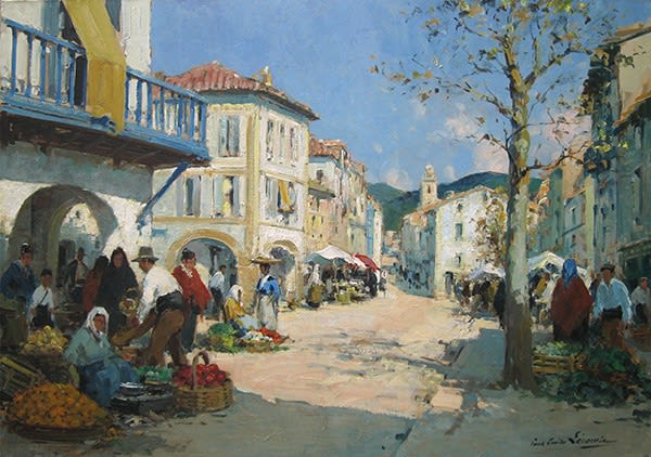 Paul Emile Lecomte, Marché de village Basque