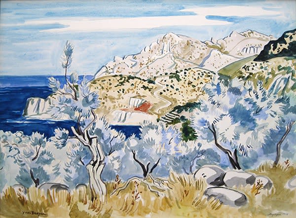 Yves Brayer, Oliviers dans L’Île de Majorque, 1968