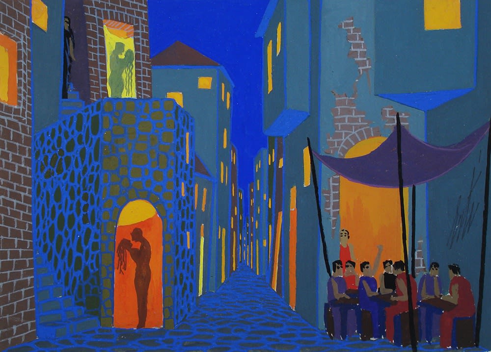 Erté (Romain de Tirtoff), Set design for Les Joies du Capitol at Theatre de la Madeline, 1935