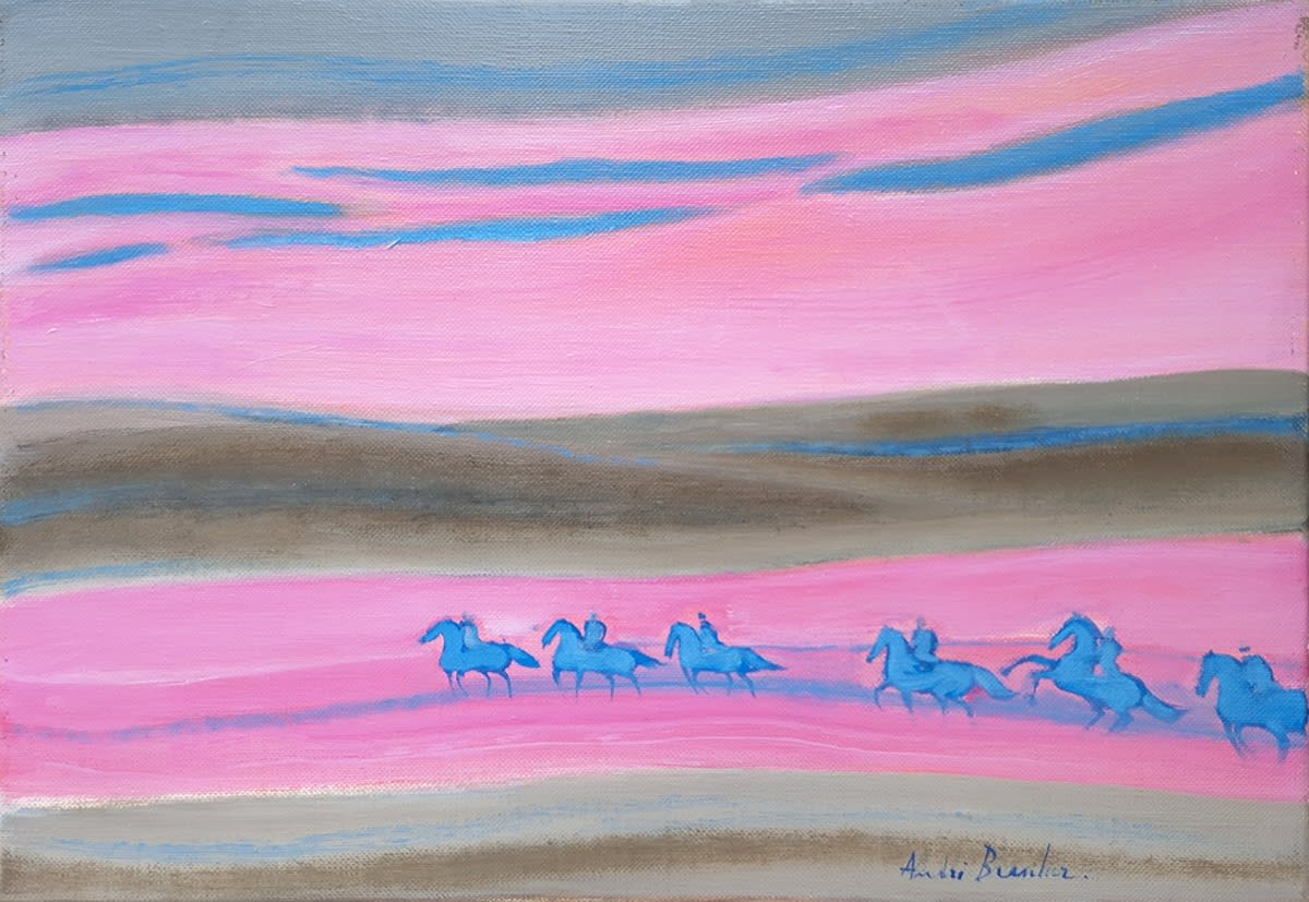 André Brasilier, Les Cavaliers Bleus, 1992
