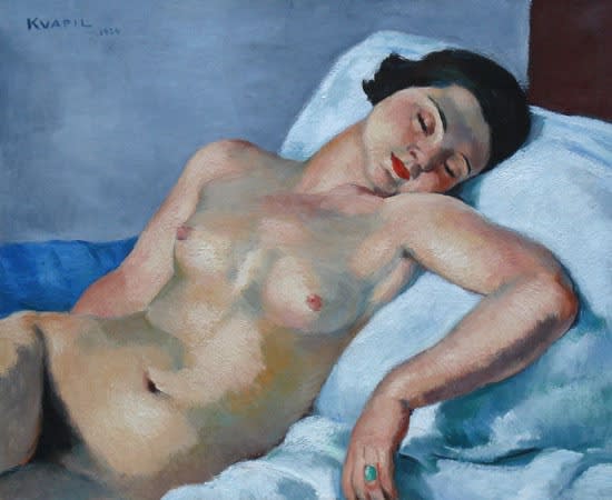 Charles Kvapil, Femme nue endormie