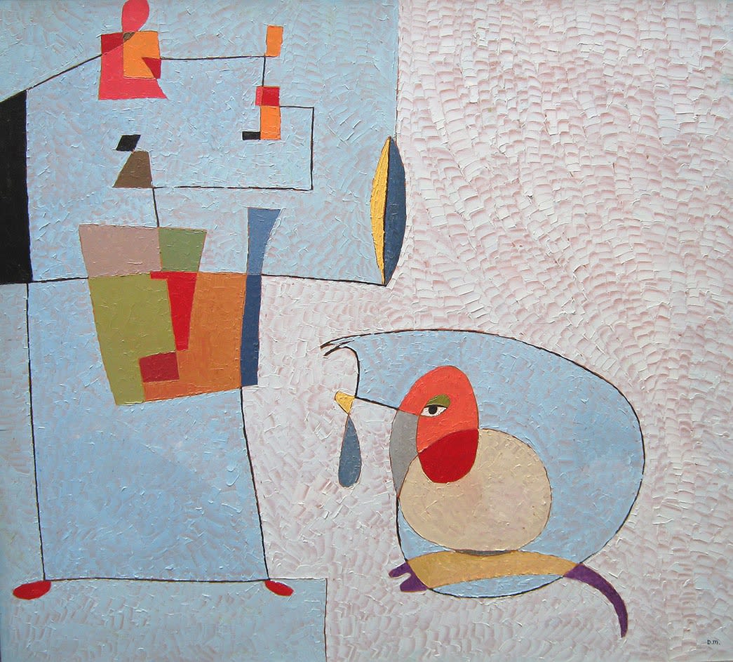 Denise Mannoni, Homme et Perroquet, 1970