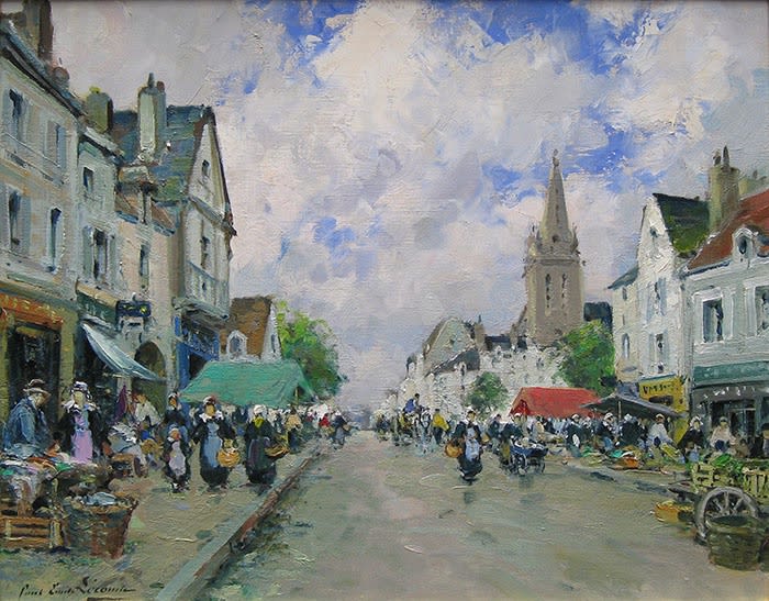 Paul Emile Lecomte, Scène de Marché Breton