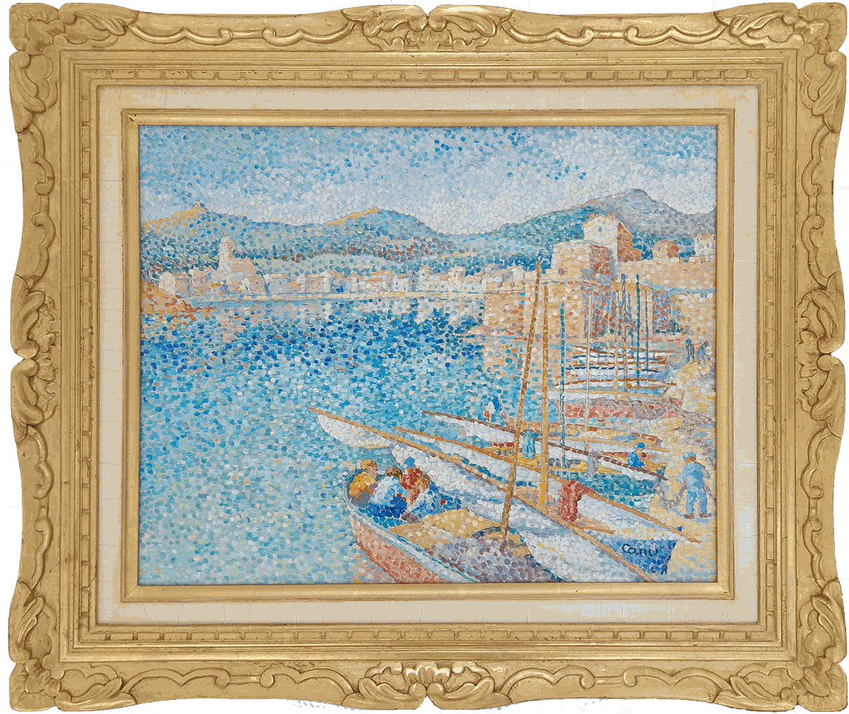 Yvonne Canu, Le port de Collioure
