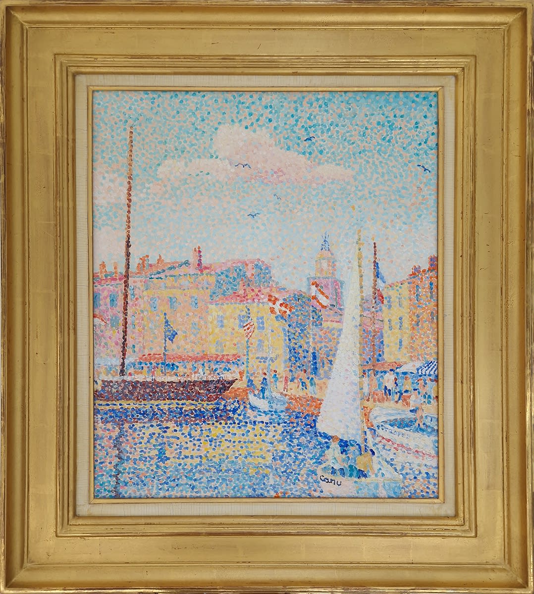 Yvonne Canu, Voile blanche à Saint Tropez