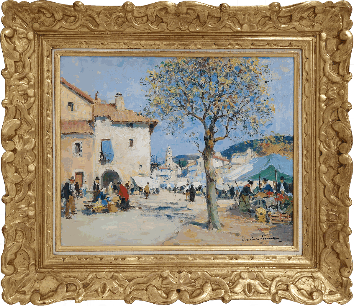 Paul Emile Lecomte, Marché en Provence