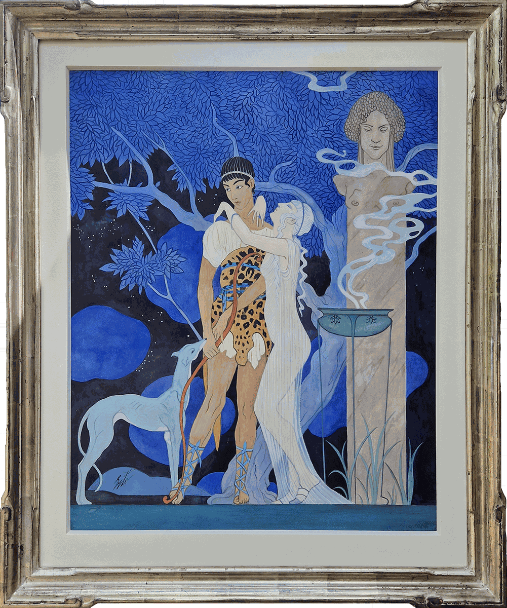 Erté (Romain de Tirtoff), Venus and Adonis