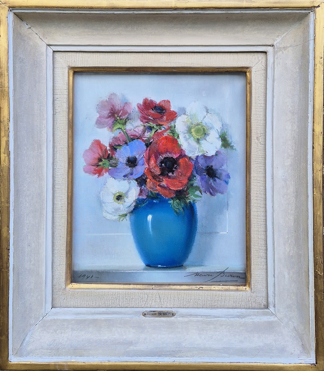 Henri Lucien-Joseph Buron, Vase fleuri, 1941