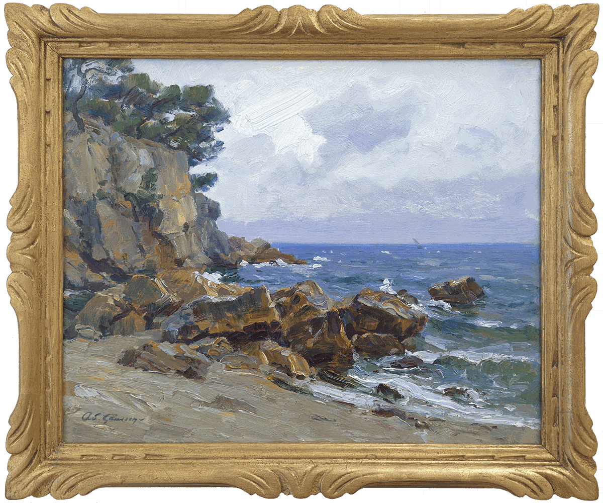 Adolphe Louis Gaussen, Vue bord de falaises