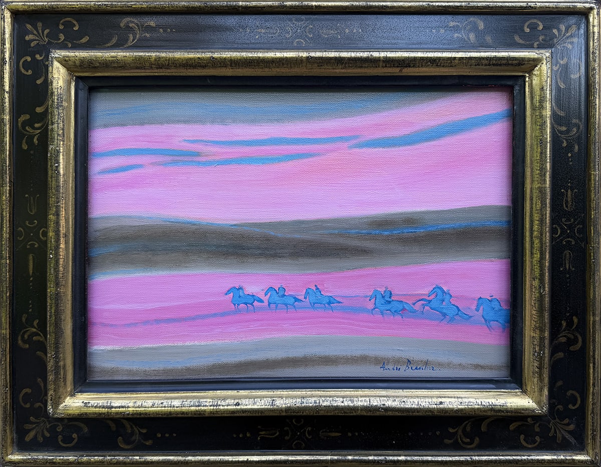 André Brasilier, Les Cavaliers Bleus, 1992