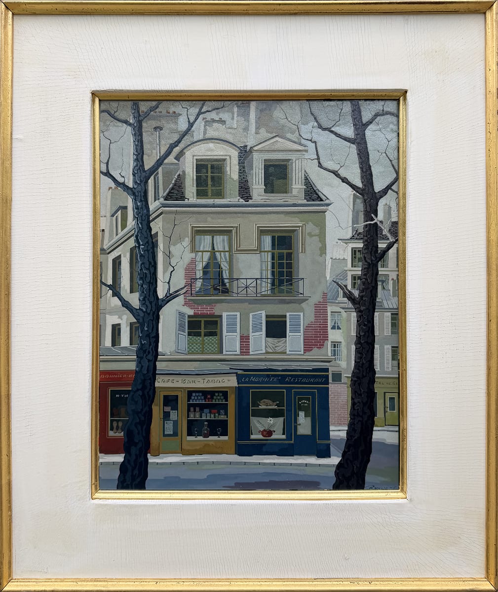 Ratislaw Racoff, Paris, immeuble derrière les arbres, 1975