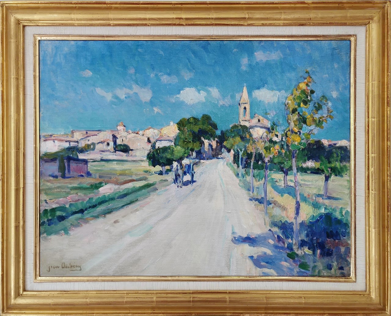 Jean Aubéry, Charette sur le chemin