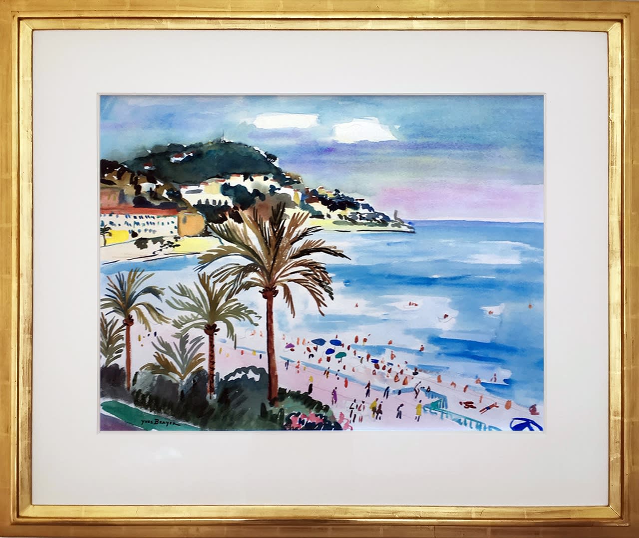 Yves Brayer, Plage de Nice