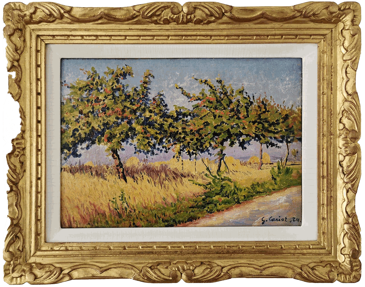 Gustave Cariot, Arbres en Bordure de Route, 1924