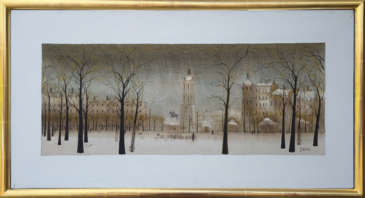 Georges Damin, Place Bellecour à Lyon