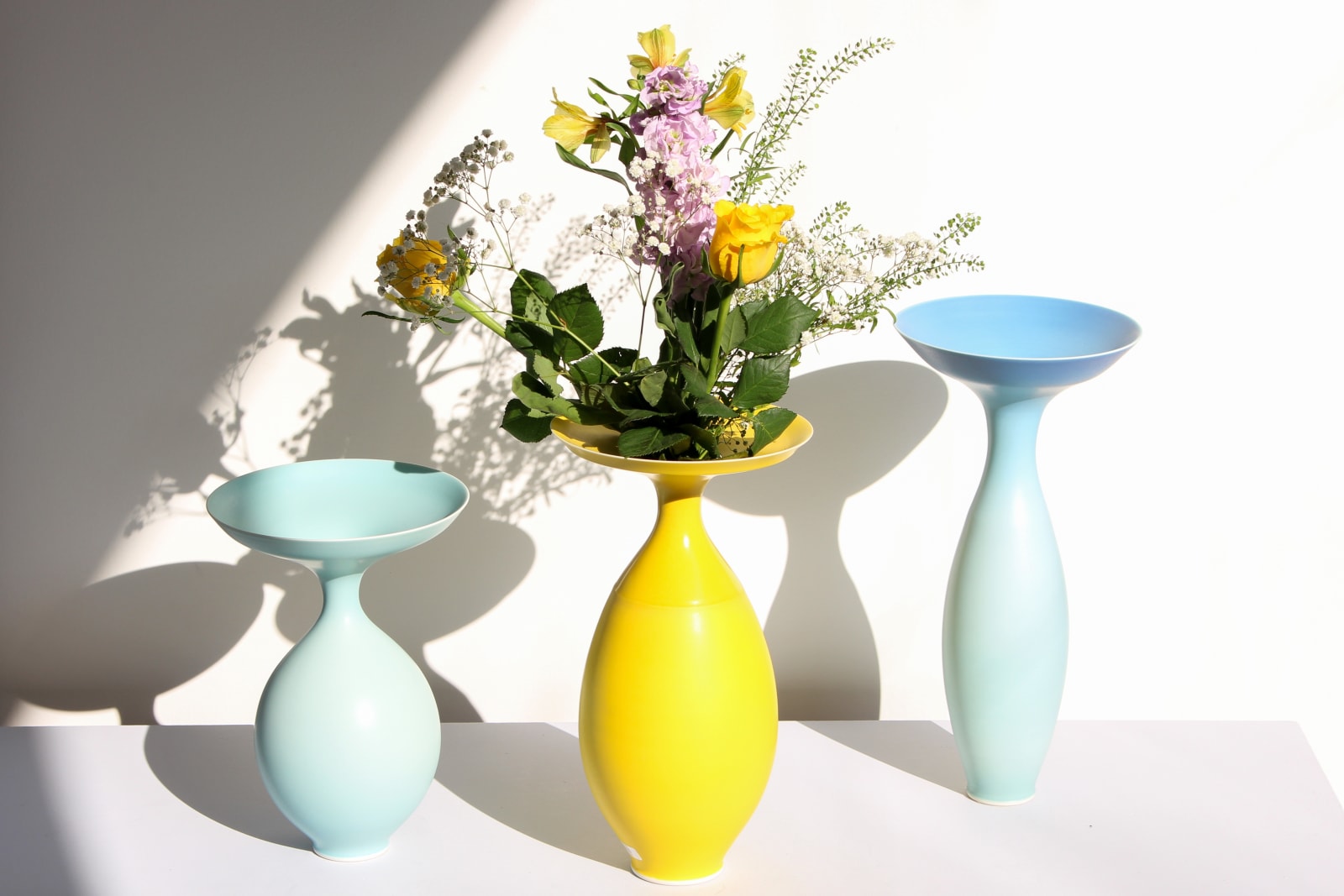 Anna Silverton hand thrown Porcelain Vases
