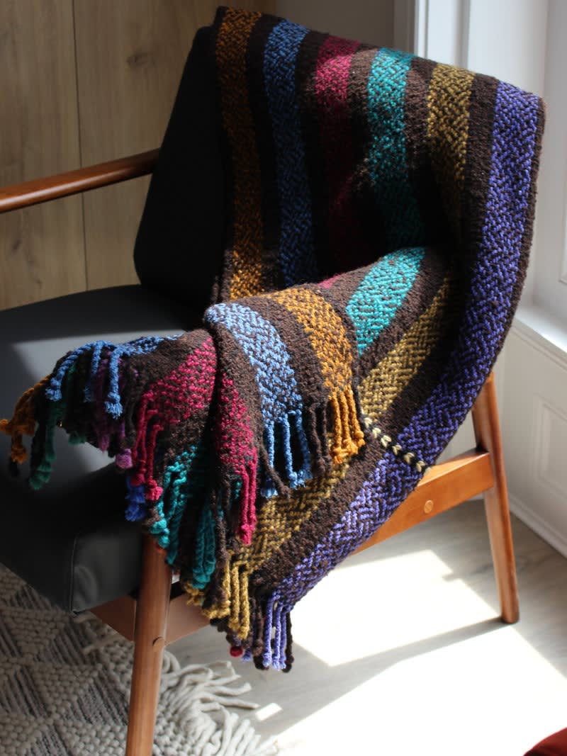 Richard Womersley Striped Wool Blanket £455.00