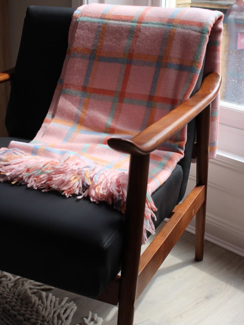 Richard Womersley Pink Plaid Blanket £300.00