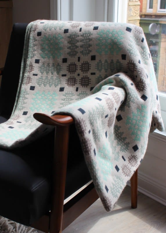 Majeda Clarke Wool Throw Blanket - Caernarfon Collection £570.00